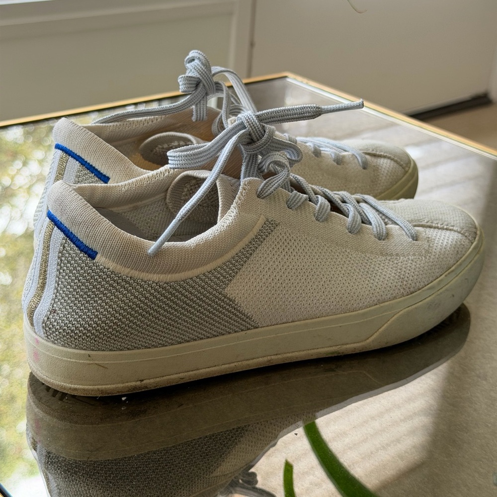 Rothy's Cream and Gray Women's Sneakers